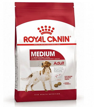 фото Royal Canin medium adult 15кг - зоомагазин 4 лапы