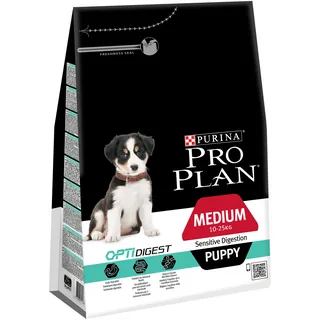 фото Pro Plan (Про План) - Medium Puppy Sensitive Digestion, корм для щенков с чувствительным пищеварением, ягненок и рис, 1 кг - зоомагазин 4 лапы