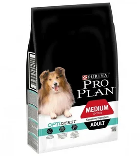 фото Pro Plan (Про План) - Medium Adult Sensitive Digestion, корм для взрослых собак с ягненком, 14 кг - зоомагазин 4 лапы