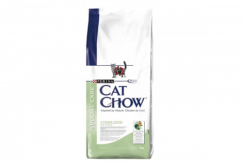 фото Cat Chow (Кет чау) - Sterilized, корм для стерилизованных котов и кошек, 15 кг - зоомагазин 4 лапы