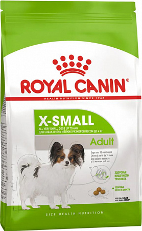 фото Сухой корм Royal Canin X-Small Adult 1кг корм для мелких пород - зоомагазин 4 лапы