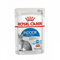 картинка Royal Canin Indoor влажный корм для невыходящих взрослых кошек всех пород, в желе, 85 гр от магазина