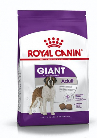 фото Сухой корм Royal Canin полнорационный сухой корм для взрослых собак гигантских размеров (вес взрослой собаки более 45 кг) - зоомагазин 4 лапы