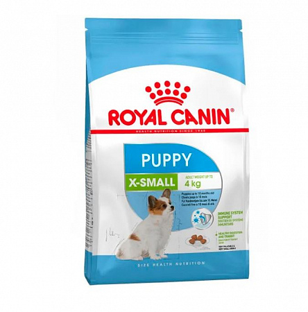 фото Сухой корм Royal Canin X-Small puppy, сухой корм для щенков миниатюрных пород, 1,5 кг - зоомагазин 4 лапы