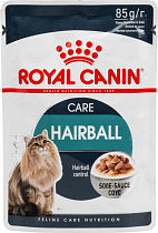 фото Royal Canin Hairball Care (в соусе)-Роял Канин выведение шерсти, 85 гр - зоомагазин 4 лапы