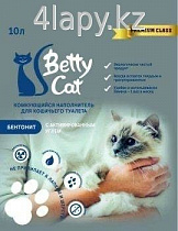 фото Наполнитель комкующийся Betty cat 10 кг - зоомагазин 4 лапы