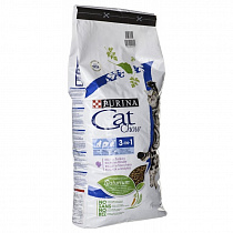 картинка Cat Chow (Кет чау) - Feline 3 in 1, корм для кошек с формулой тройного действия, 15 кг от магазина