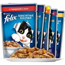 картинка Влажный корм для кошек Purina Felix  пауч, 85 г от магазина