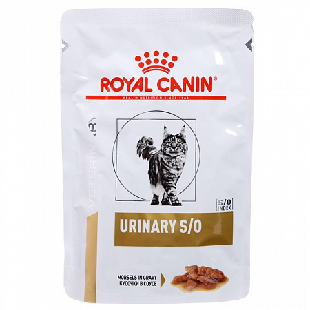 фото Royal Canin Urinary S/O в соусе-Роял Канин Уринарий С/О в соусе, 85гр - зоомагазин 4 лапы