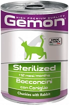 фото Консервы GEMON CAT Sterilised для стерилизованных кошек 415гр - зоомагазин 4 лапы